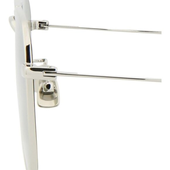 Saint Laurent Unisex Aviator Silver Silver Green Fashion Designer Eyewear - Picture 5 of 5